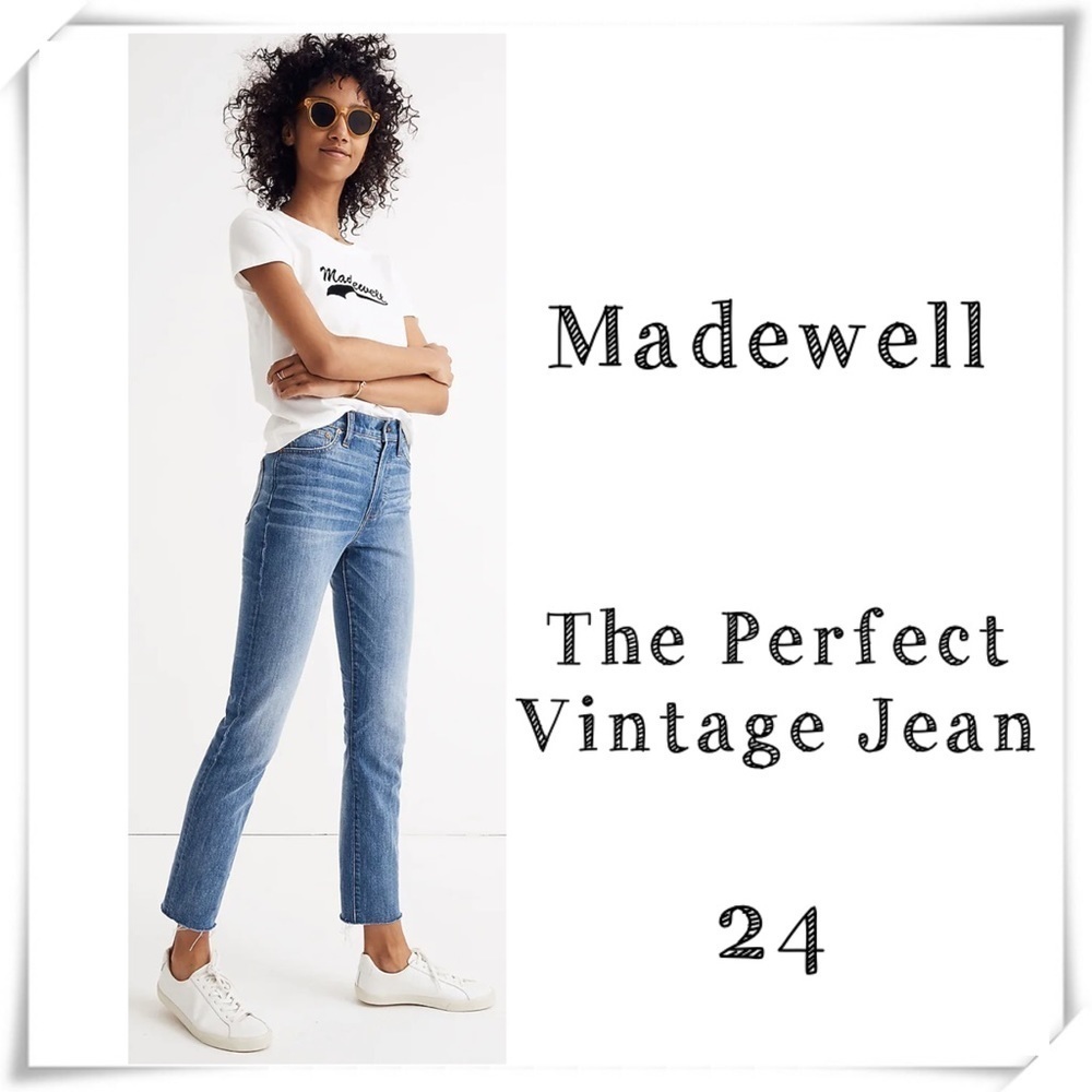 MADEWELL The Perfect Vintage Jeans Comfort Stretch Edition Size 24 Style #J8861